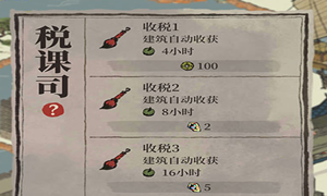 江南百景图税课司升级作用介绍