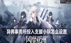 异界事务所投入支援小队设置方法